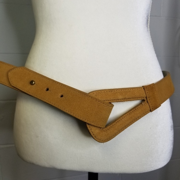 Vtg Coldwater Creek Beige Suede Loop Boho belt main image 6